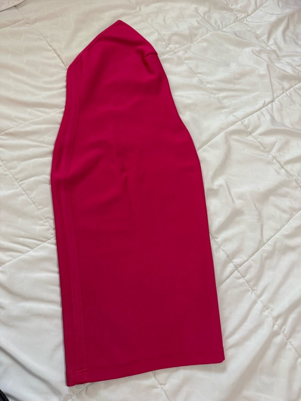 House of CB Fuchsia One-Shoulder Midi Dress